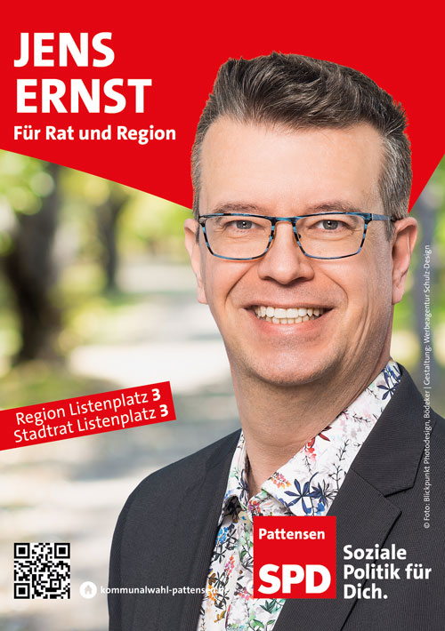 Jens Ernst - Ihr Kandidat für die Regionsversammlung in der Region Hannover und den Rat der Stadt Pattensen