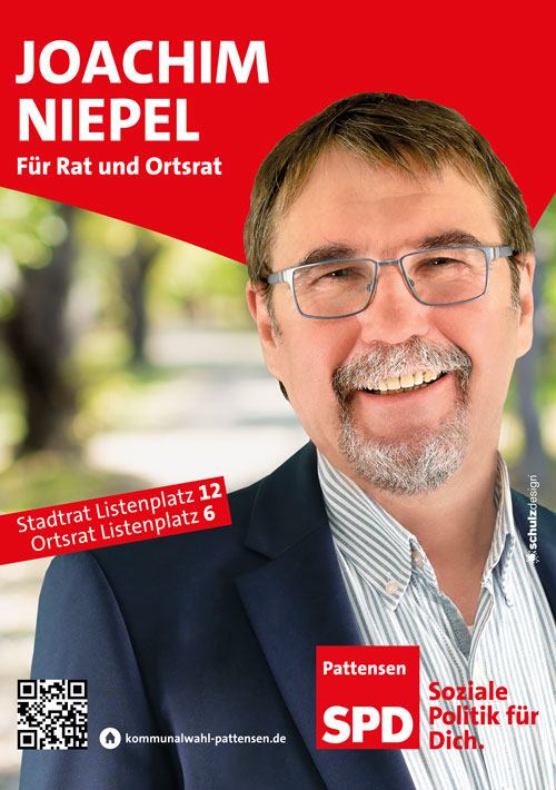 Joachim Niepel - Ihr Kandidat für den Rat der Stadt Pattensen sowie für den Ortsrat Pattensen-Mitte