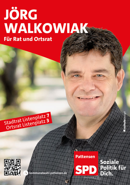 Jörg Walkowiak - Ihr Kandidat für den Rat der Stadt Pattensen sowie für den Ortsrat Pattensen-Mitte