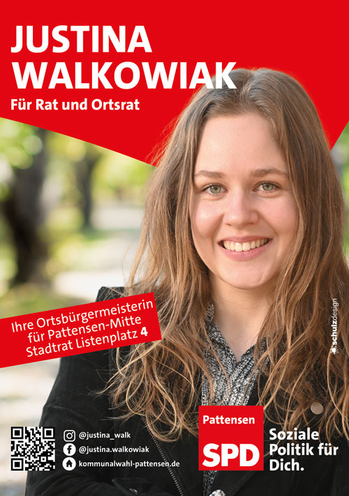 Justina Walkowiak - Ihre Kandidatin für die Ortsbürgermeisterin in Pattensen-Mitte