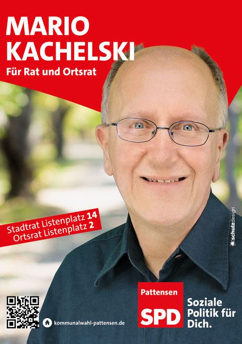 Mario Kachelski - Ihr Kandidat für den Rat der Stadt Pattensen sowie für den Ortsrat Schulenburg