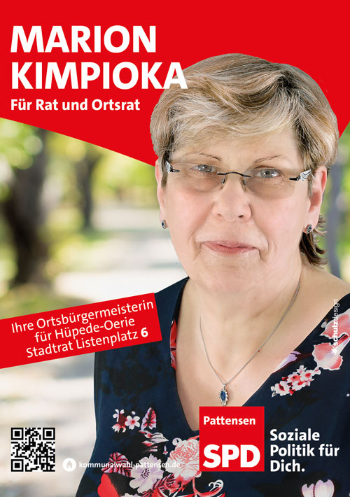 Marion Kimpioka - Ihre Kandidatin für den Rat der Stadt Pattensen sowie für den Ortsrat Hüpede/Oerie